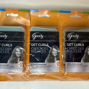 (42) Goody Small Blue Foam Rollers-3 Packs of 14 NEW